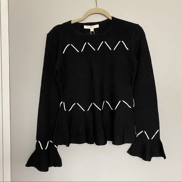 Jonathan Simkhai Knit Sweater with White Details - Picture 2 of 8